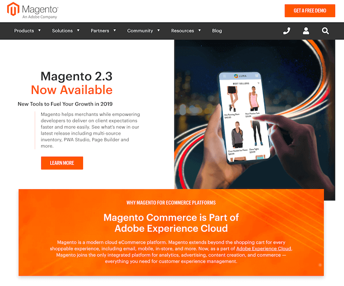Magento Startseite